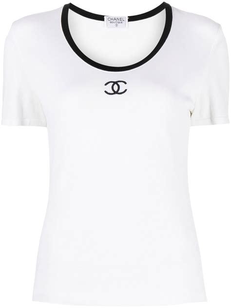 chanel cc leaves shirt|pre owned chanel shirts.